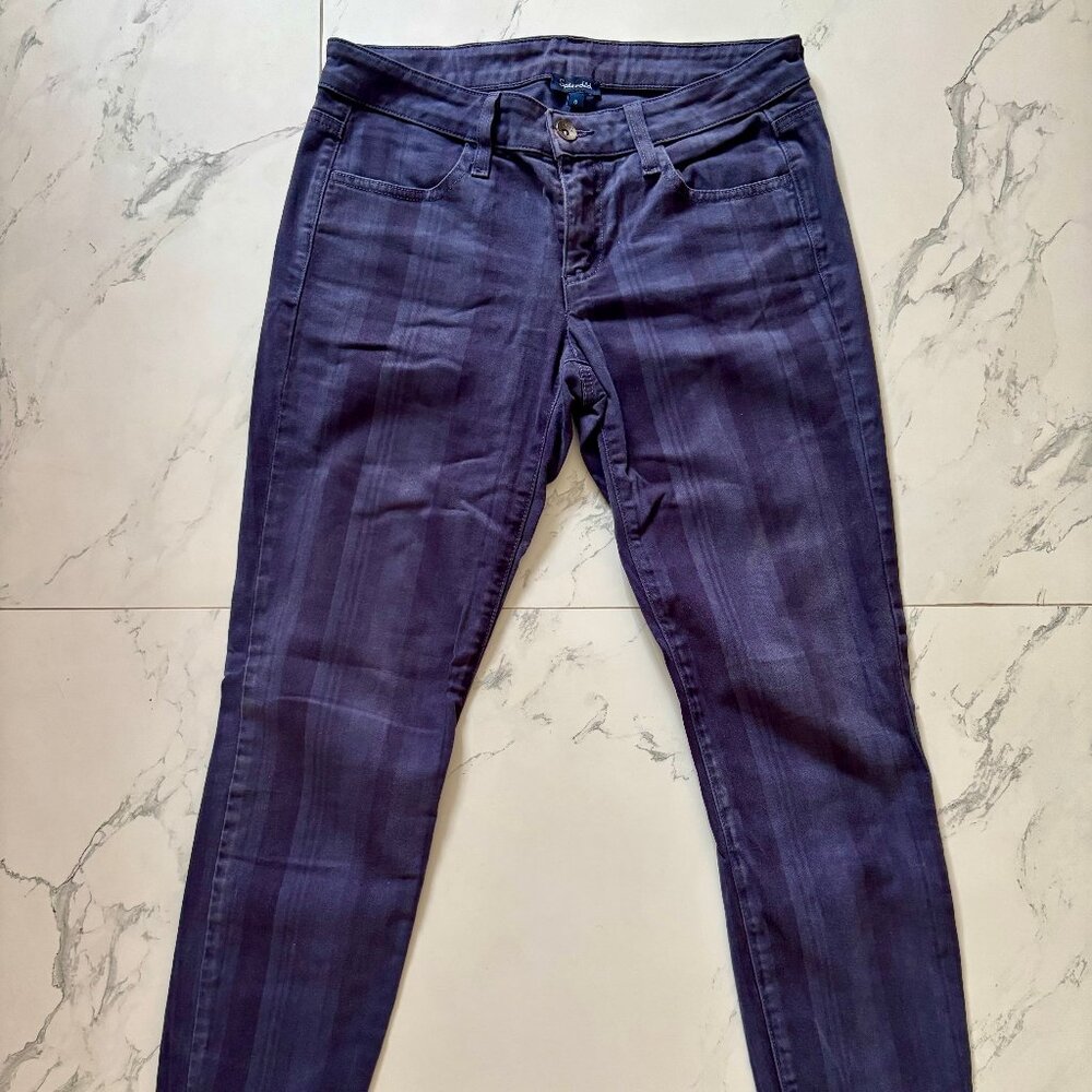 Splendid Striped Straight-Leg Stretch Pants - Size 0